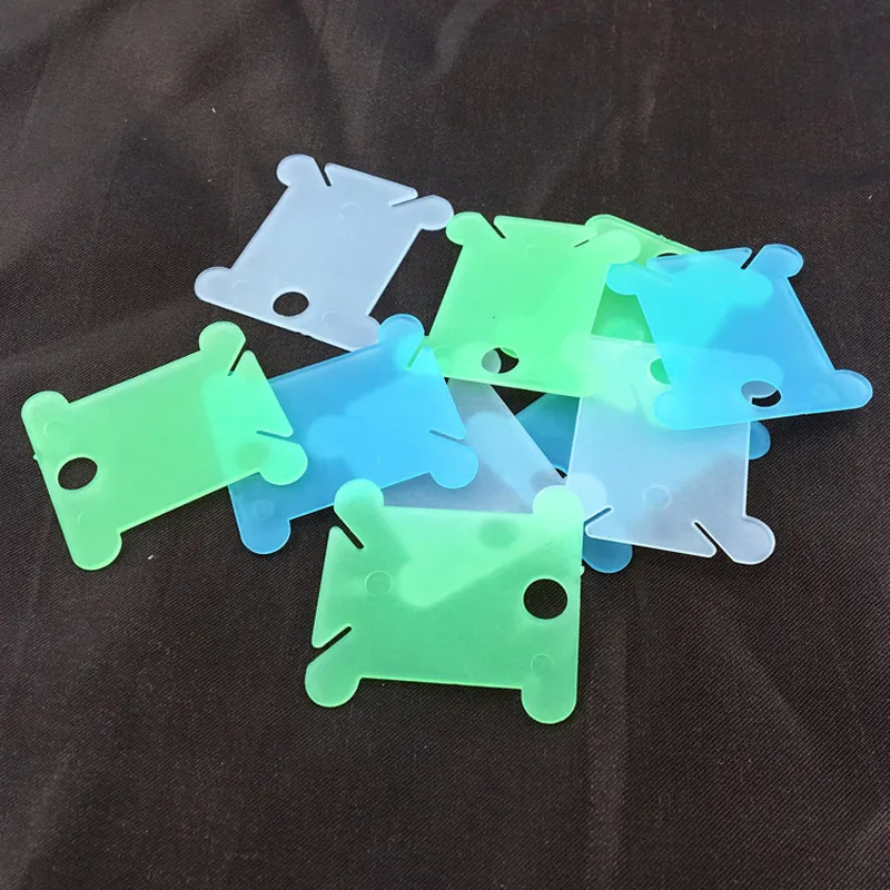 10pcs filo da ricamo in plastica e bobine di filo artigianale per portaoggetti forniture per cucire a punto croce bordo avvolto a punto croce