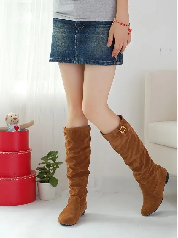 2017 New Big Size 34-44 Style Thigh High Women Woman Femininas Boots Botas Masculina Botines Mujer Chaussure Femme Shoes 889-1