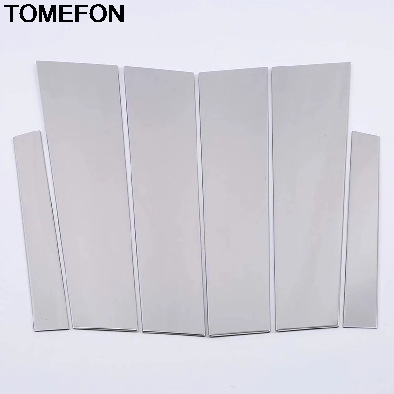 TOMEFON For Ford Focus 2019 2020 Modified Window Bright Sequin Moulding Cover Trim Exterior Accessories Stainless Steel