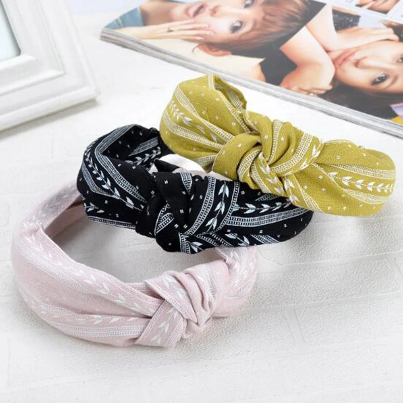 Colors Headband for Women Wide Knot Hairband Girls Hair Headband Hair Hoop Women Hair Accessories Adults Headband Toothed Sale