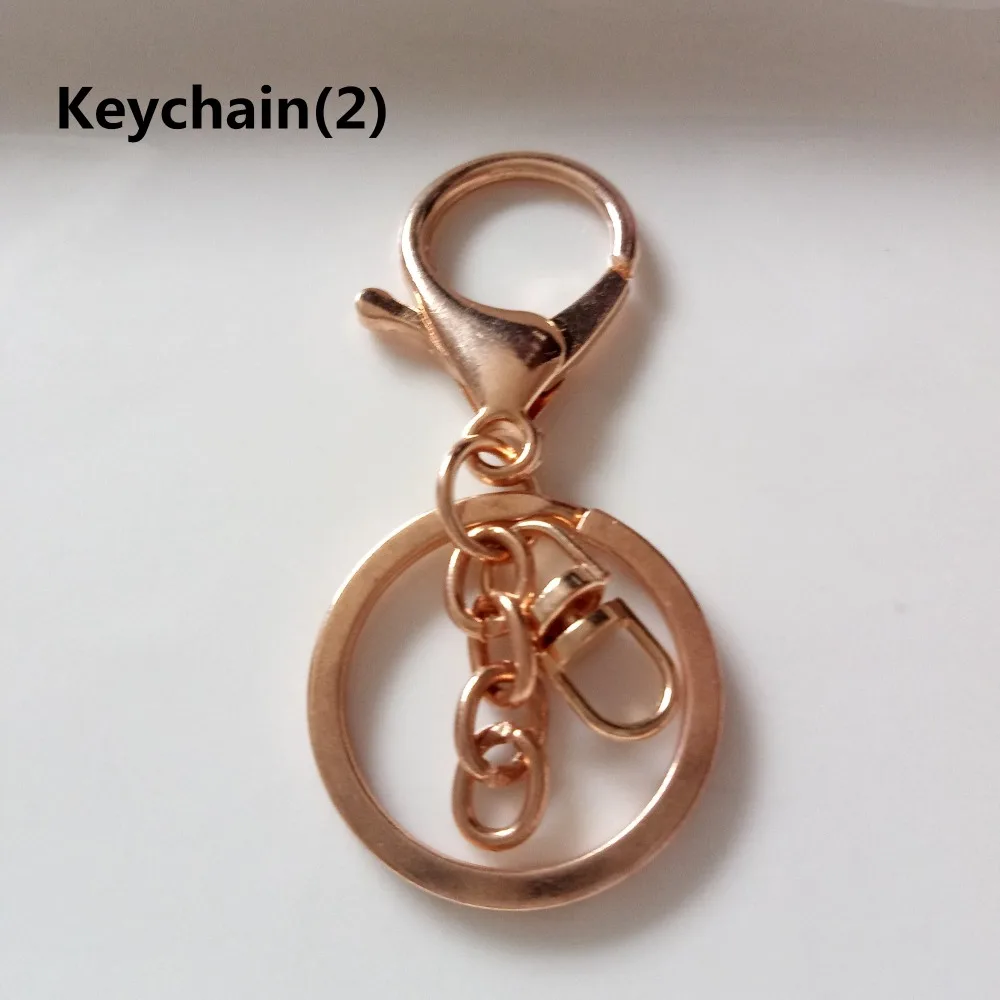 Hot 100pcs 30mm Key Ring Plated Lobster Clasp Key Hook Chain Swivel Buckle Making Popular For Keychain Diy Jewelry Accessories