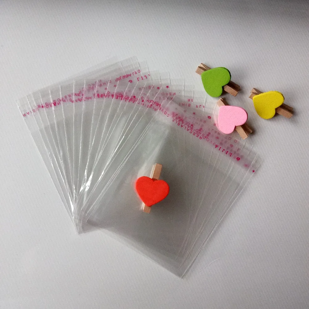 

5000PCS 7*12cm Clear Resealable Cellophane/BOPP/Poly Bags Opp Storage Bag Packing Plastic Bags Self Adhesive Seal for gift