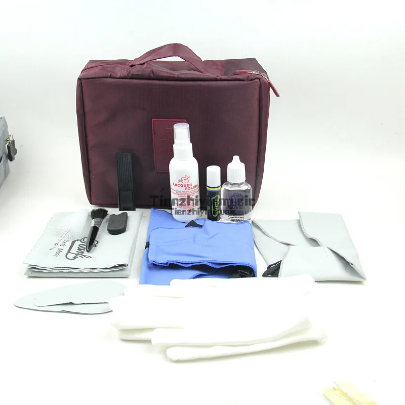 Saxophone Cleaning and Maintenance Kit - Brush, Cloth, Grease, & more