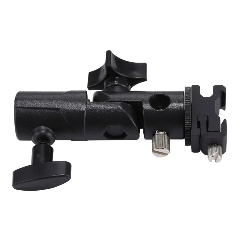 PULUZ DLSR Camera E Type Flash Light Stand Adjustable Holder Umbrella Bracket, Max Load: 3kg