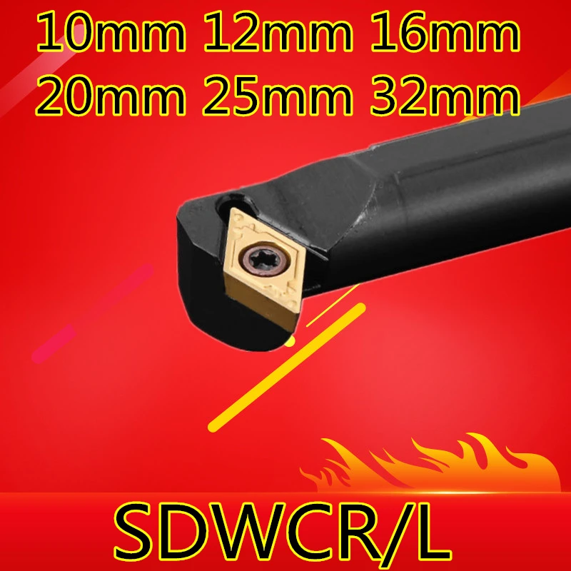 

1PCS 10mm 12mm 16mm 20mm 25mm 32mm S12M-SDWCR07 S16Q-SDWCR11 SDWCR07 SDWCR11 SDWCL07/11 Right/Left Hand CNC Turning Lathe tools