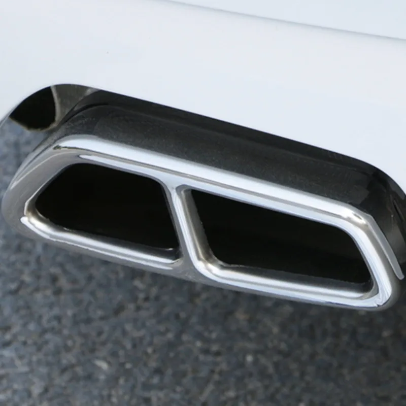 

Car Rear Exhaust Muffler Pipe Frame Trim For BMW 5 Series G30 G38 2018-2022 Tail Throat Exhaust Tip Sticker Exterior Accessories