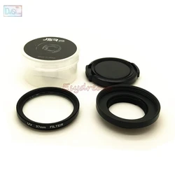 37mm UV Filter + Ring Adapter + Lens Cap Kit 3in1 Set for Xiaomi Yi Xiaoyi II 4K 4K+ Plus Sport Action Camera Accessories