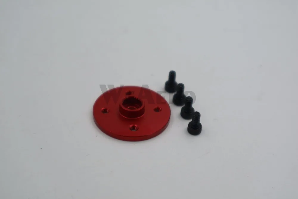 CNC Aluminum Alloy 25T Servo Plate Red Color for Futaba, Tower Pro Series Servo