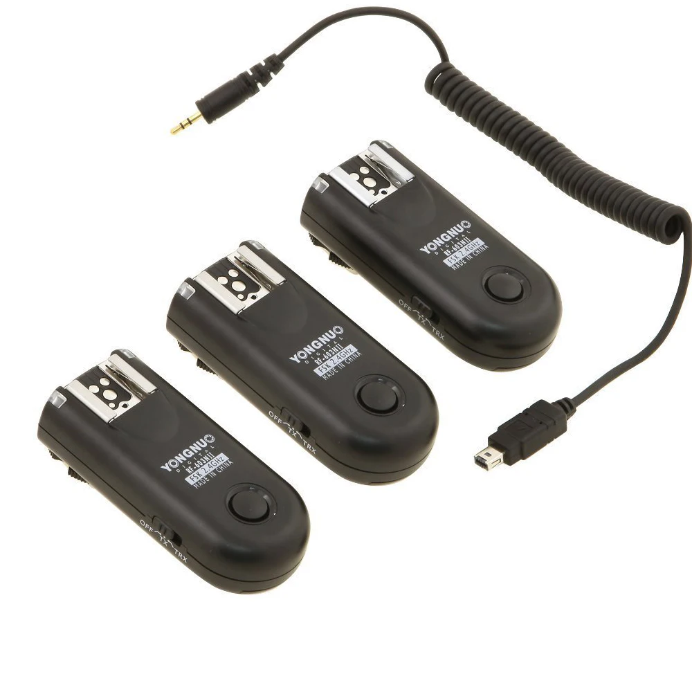 

3PCS YONGNUO RF-603 II N3 Radio Wireless Remote Flash Trigger for Nikon D750 D610 D600 D5500 D5300D3300 D3200 D7500 D7200 MC-DC2