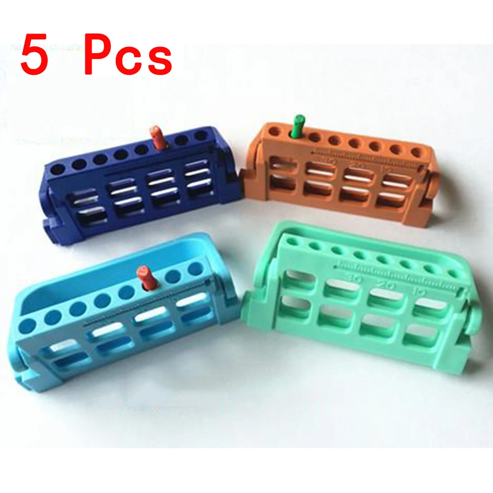 5pcs/set Dental Endo Dispenser Endodontic File Drill Stand Holder Autoclavable New Accessories