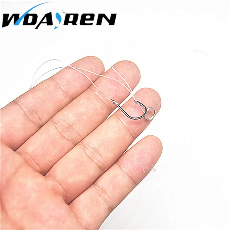 WDAIREN 2Pcs String Hook Explosion Fishhooks Carbon Steel Bait Holder Fishing Hooks Set 5# 6# 7# 8# 9# 10# 12# 15#