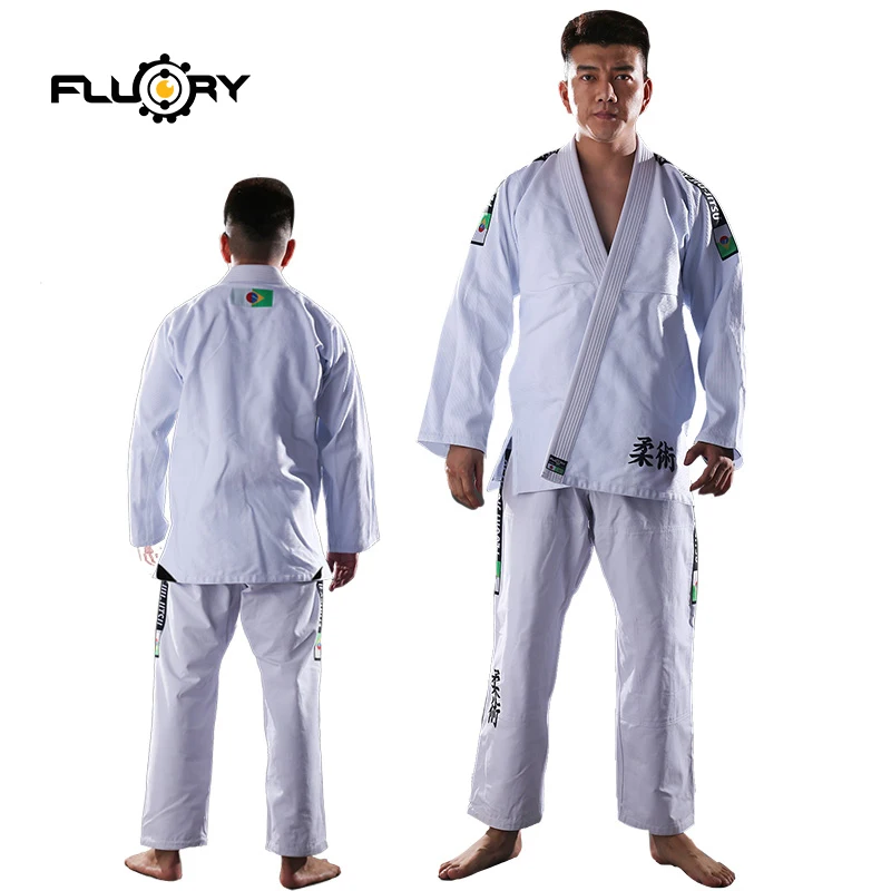 2018 new design fluory  BJJ kimonos competing Brazilian Jiu Jitsu Gi 350gsm pearl weave bjj gis