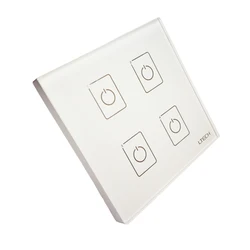 LTECH New EDA4 Wall Mount Touch Panel 4CH 4 Channel Control On/Off Switch Dimmer Controller DALI CV Driver for LED Light