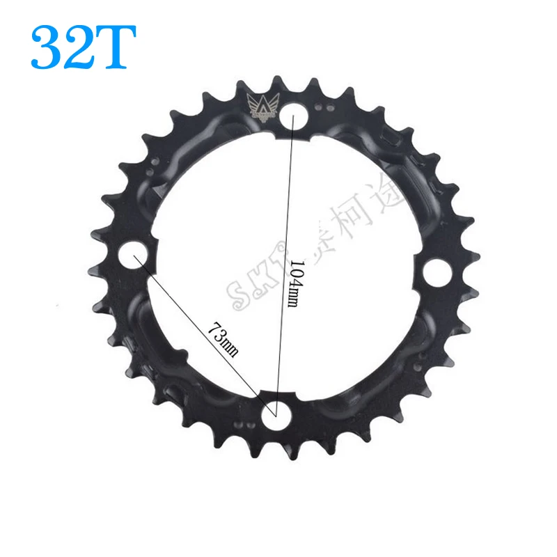 

32T MTB Mountain Road Bicycles Bikes Crank Hollow Repair Crankset Chainrings Tooth Slice Parts