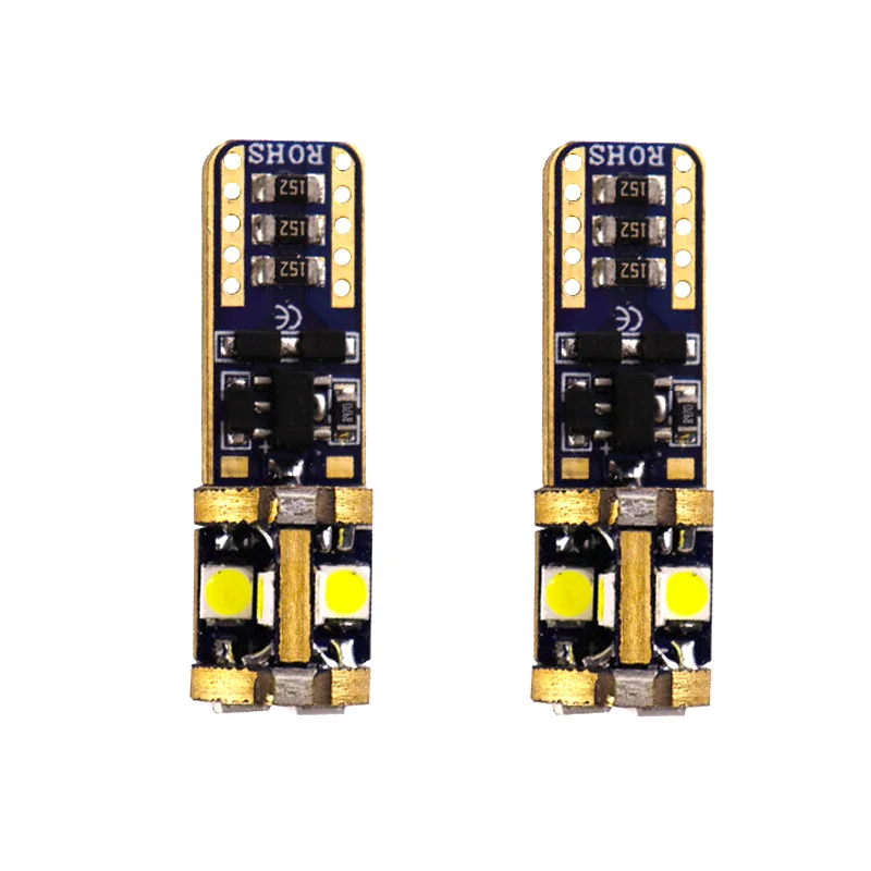 4pcs 12V-18V T10 canbus 10 smd 3030 no error non polar 0.18A 194 W5W 501 Car Tail Side bulbs Parking License Plate Light White