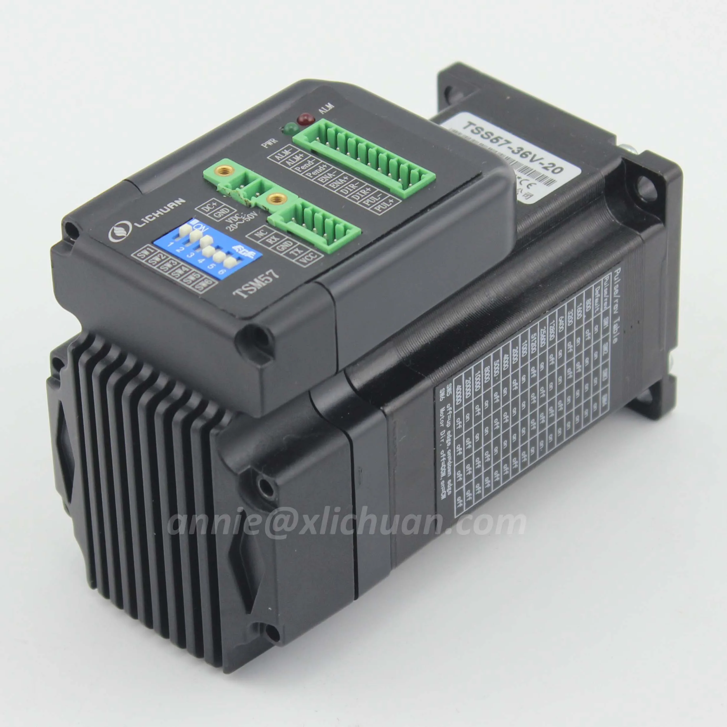 Imagem -05 - Servomotor Híbrido Nema23 3nm Integrado Lichuan 3nm Nema23 Motor de Passo Loop Fechado 4a Dc36v Embutido