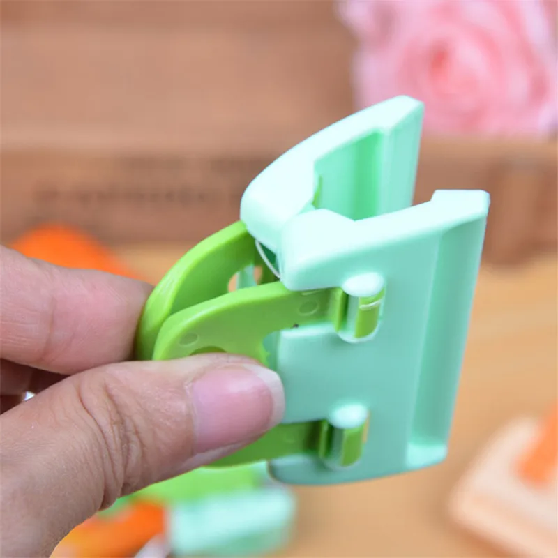 400PCS/lot Portable ABS Practical Food Sealing Very Strong Clamp Clip Powder Food Package Bag Clip