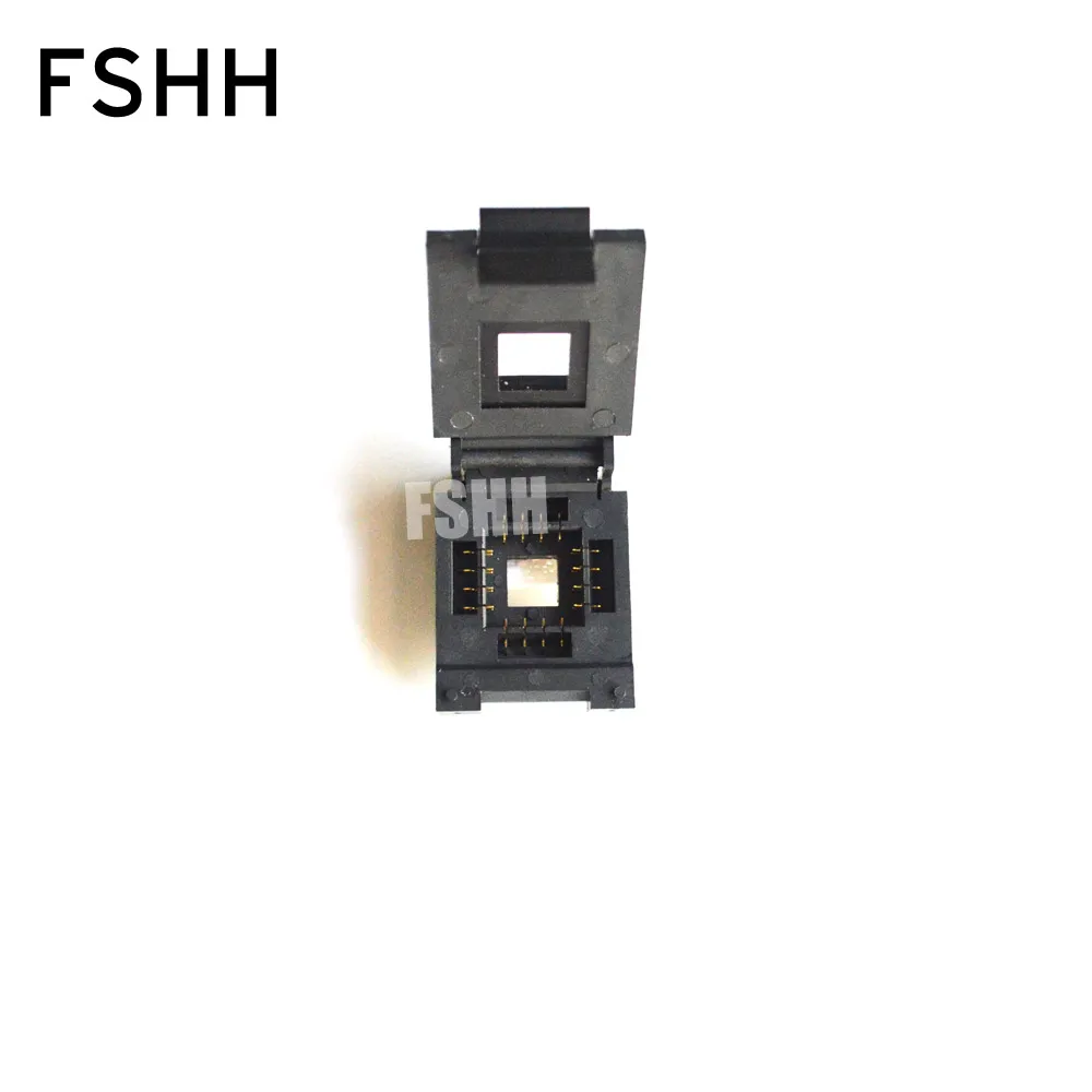 FSHH QFN16 WSON16 UDFN16 MLF16 ic 테스트 소켓 크기 = 12.6mm x 12.6mm 핀 피치 = 2.54mm