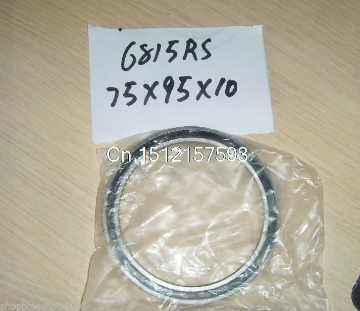 1pc thin 6815-2RS 6815RS bearings Ball Bearing 6815RS 75X95X10 75*95*10 mm 6815