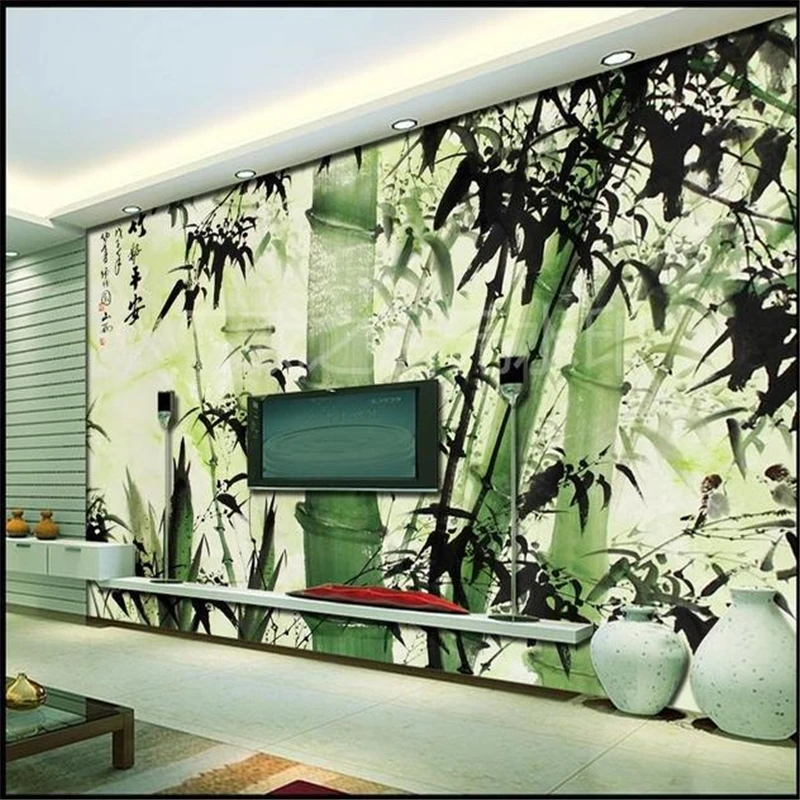 

beibehang murals wallpaper Mural Marble wall paper silk cloth Bamboo reported safety eco-friendly wallpaper for papel de parede