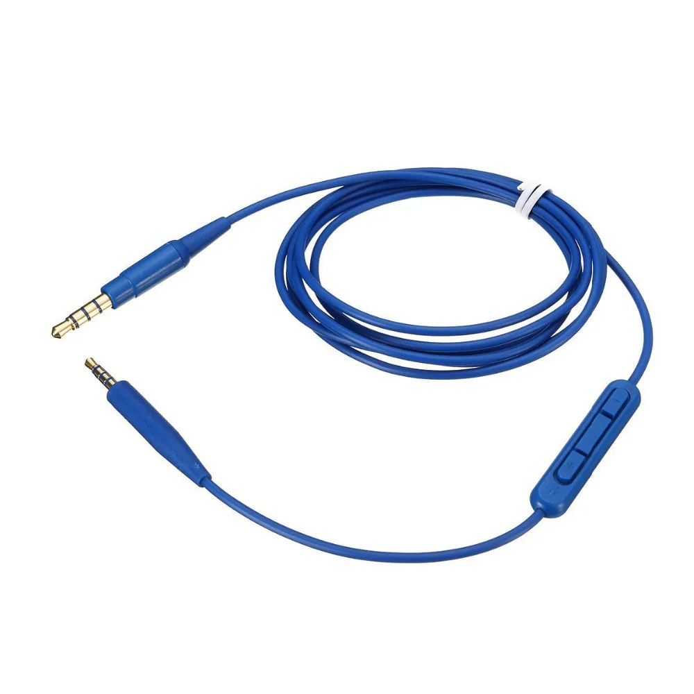 XRHYY Replacement Headphone Audio Cable Cord Line for Bose SoundTrue Soundlink QC25 QC35 OE2 Headphones (Blue MIC)