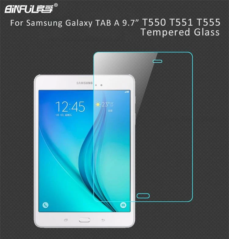 

Tempered Glass For Samsung Galaxy TAB A 9.7 T550 T551 T555 P550 P555 Tablet Protective Explosion-Proof Screen Protector Film