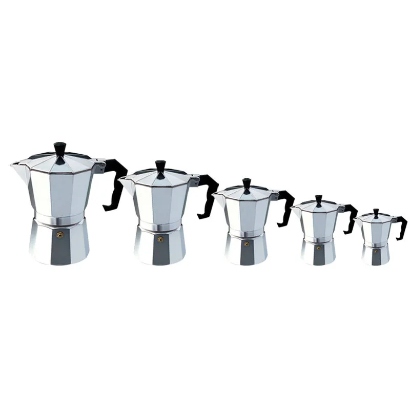 HOODAKANG-Stovetop Moka Coffee Maker, Italian Espresso, Expresso Percolator, Cafe Coffee Pot, 1, 2, 3, 6, 9, 12, 14Cup