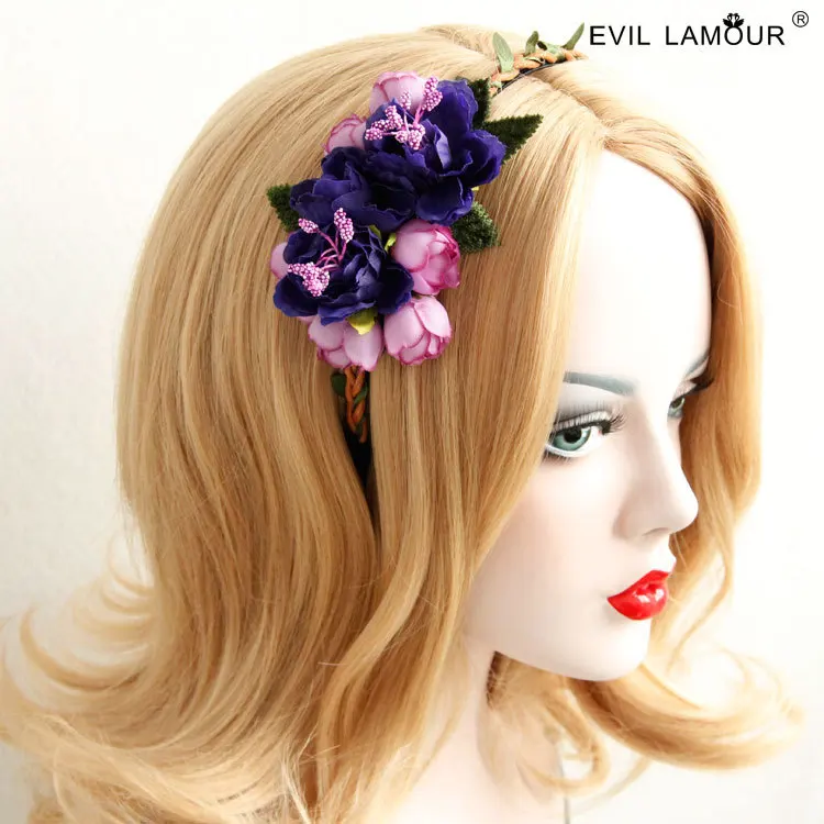 

Princess sweet lolita Hairbands Christmas flower Ye Zifa hoop Length hair wreath head ornaments FG - 45