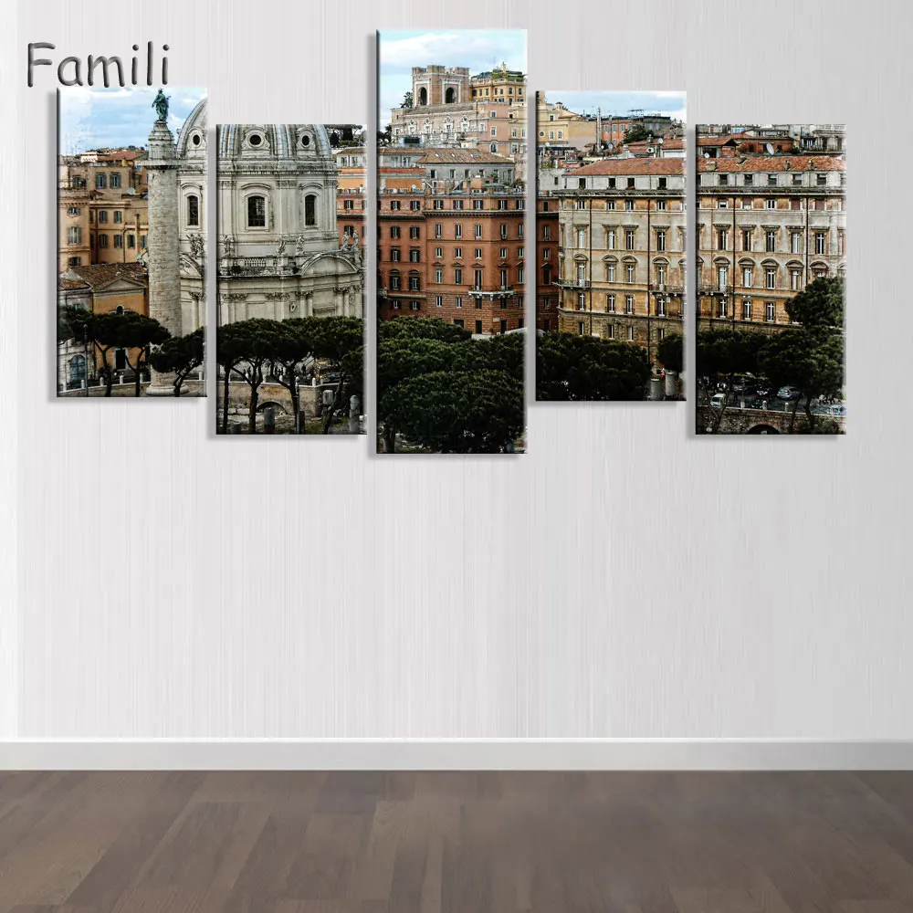 

5pcs ceresole reale italy mountains lake hills nature landscape living room home modern art decor poster,posters and prints