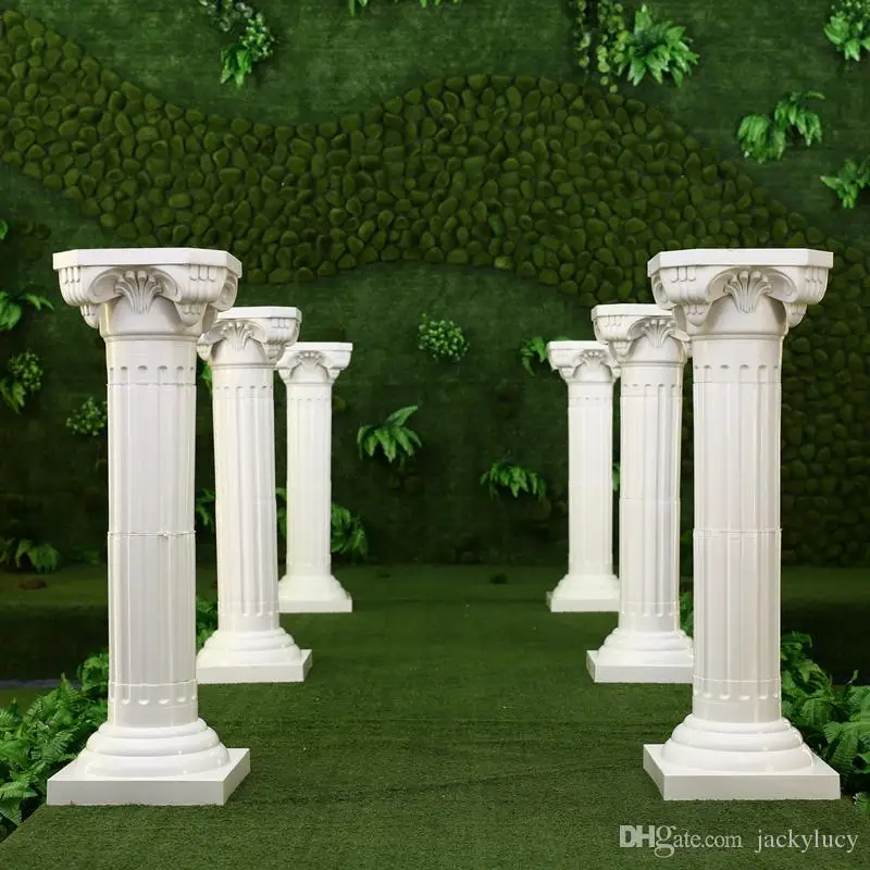 

White Plastic Roman Columns Road Cited For Wedding Favors Party Decorations Hotels Shopping Malls Opened Welcome Road Lead