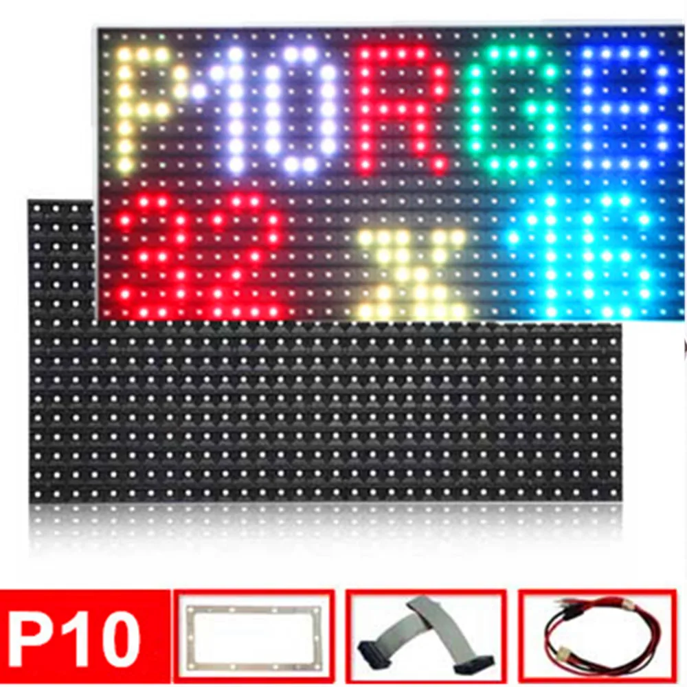 

P10 Outdoor SMD RGB Full Color Led Display Video Module 320x160mm ,1/4 Scan DIY LED screen Waterproof Smd 3535 RGB led panel