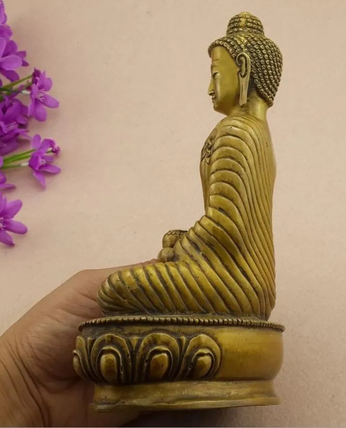 China Tibetan brass Seat Buddhsim Medicine Buddha medical Statue