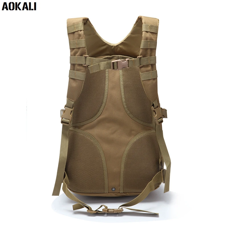 AOKALI Waterproof Nylon 900D Designer 45L Military Assault Backpack Daypack Riding Travel Famous Laptop Bag Rucksack Knapsack