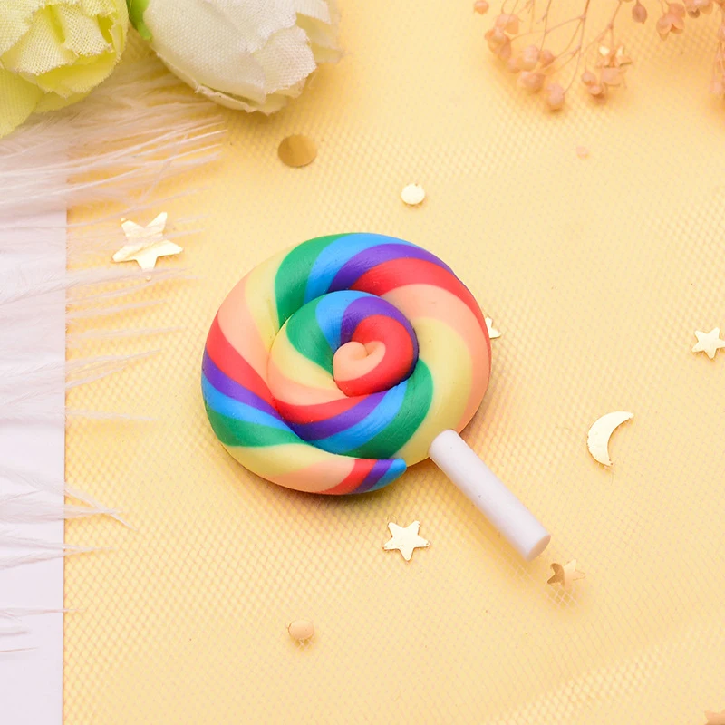 5 Pcs Colorful Cream Sugar Rainbow Lollipop INS Photography Props Photo Background Accessories DIY Decoration Studio Fotografico