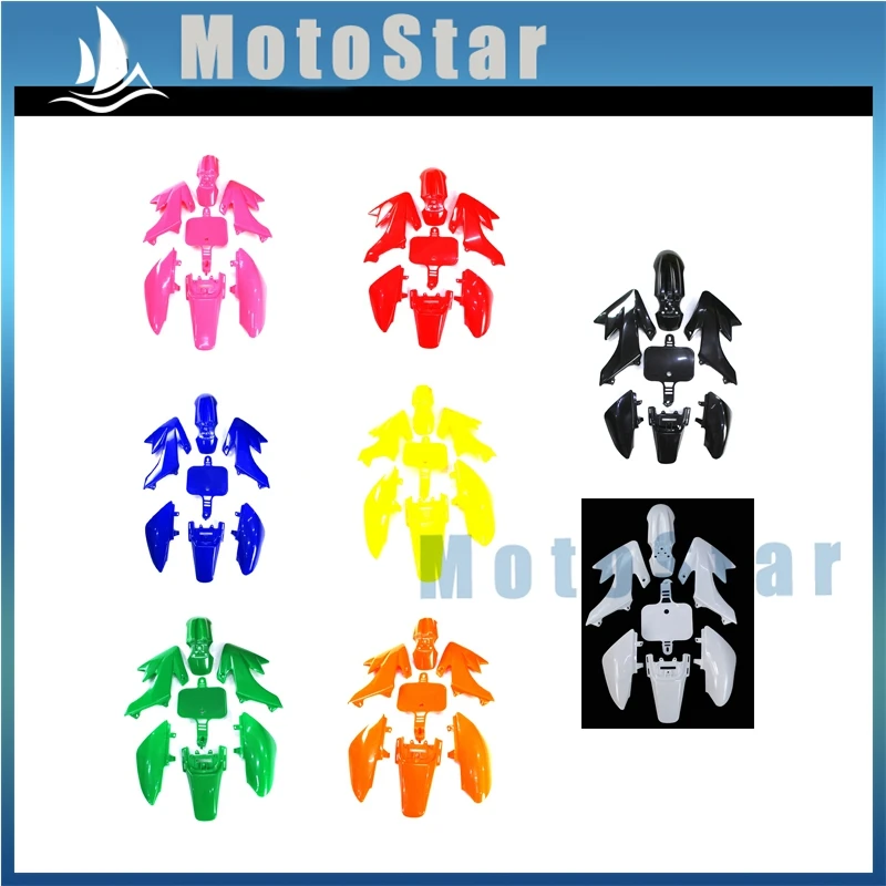 Plastic Fairing Body Kits For 50 70 90 110 125 140 150cc Chinese CRF50 XR50 Piranha SSR Thumpstar Stomp Coolster Pit Dirt Bike