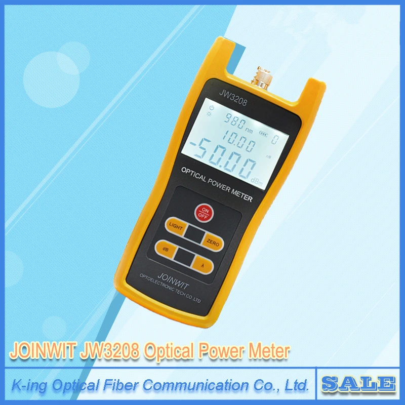 

JOINWIT JW3208 Optical Power Meter JW3208A Portable -70~+6dBm Fiber Optic Tester Optical Power Meter