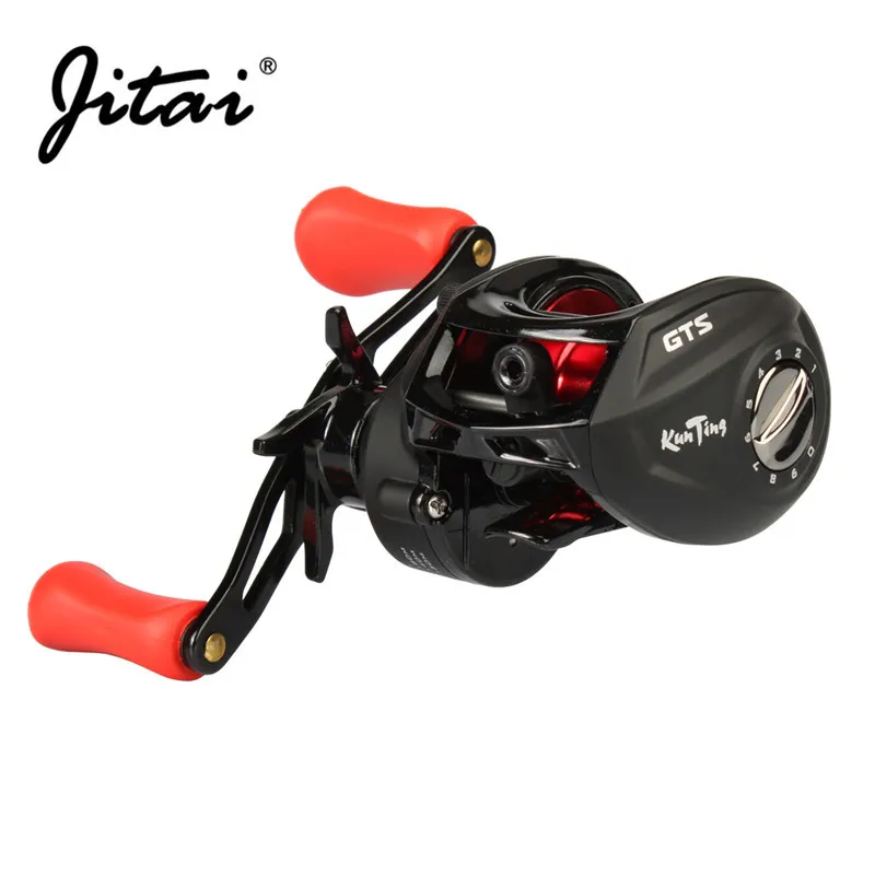 JITAI 11+1BB Baitcasting Fishing Reels 12 Stainless Steel Ball Bearings Fishing Coils Left Right Hand Bait Casting Fishing Wheel