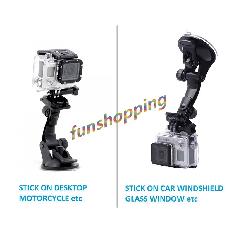 สำหรับ Gopro อุปกรณ์เสริมสำหรับ SJ4000 Car Sucker Holder Suction Cup Mount สำหรับ Gopro Hero 6/5/4/3/3/+ ขนาดเล็ก Hd กล้องวิดีโอการกระทำกล้อง