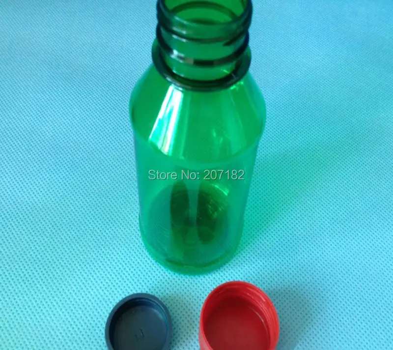 (300PCS/lot) 100ml PET Transparent Green Color Liquid Bottle Disinfector Bottle Iodophor Bottle Plastic Bottle---Strong Sealing