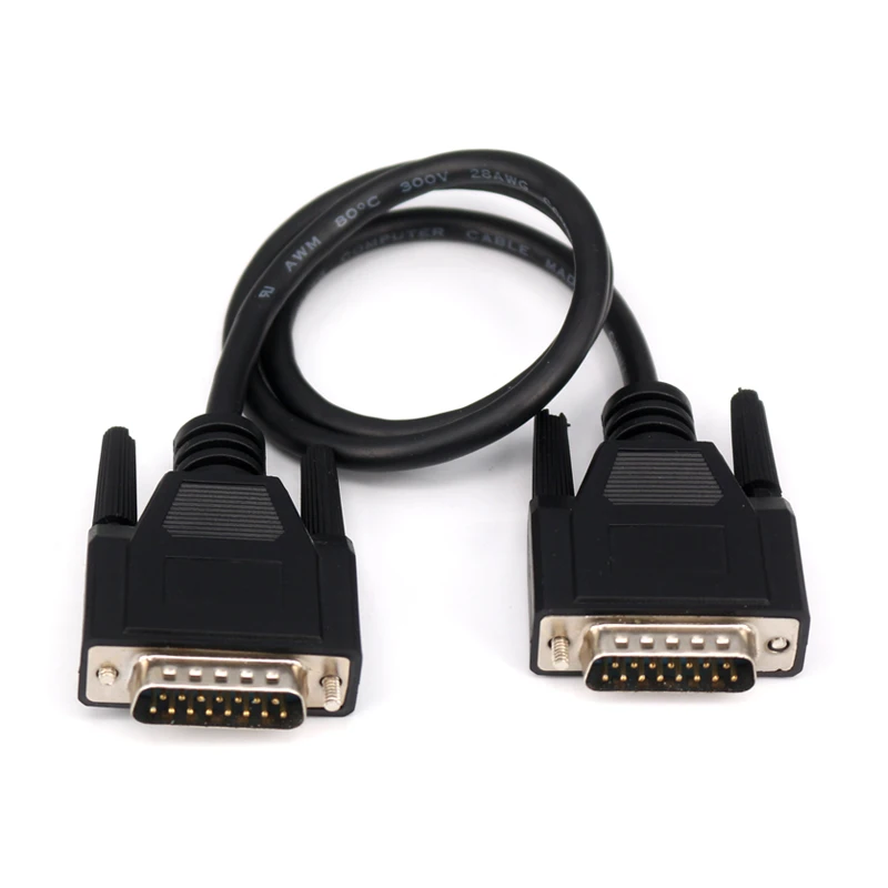 DB15 كابل م/F م/م F/F صفين DB 15 دبوس نقل البيانات كابل النحاس النقي مزدوج محمية المهنية تخصيص طول