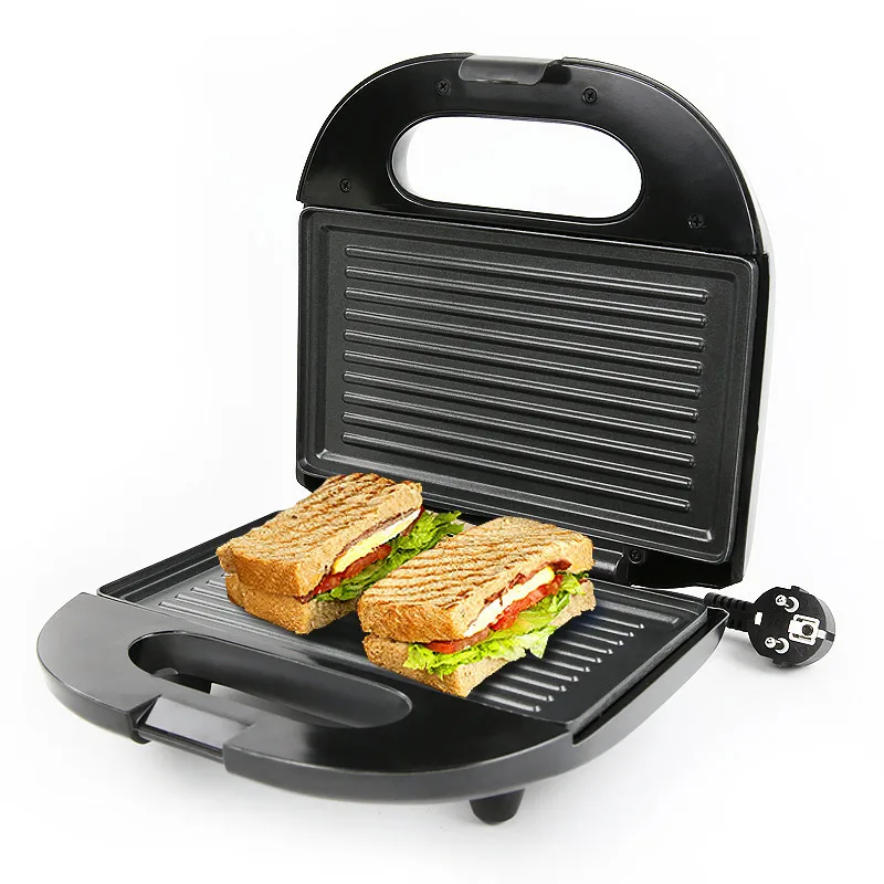 DMWD Home Electric Griddle Breakfast Machine Sandwich Hamburger Pancake Maker Baking Plate Bread Toaster Double-side Heating