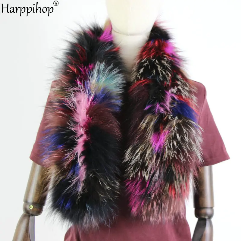 2024 New Women Genuine knitted Fox Fur scarf Real Fur collar Winter Warm Neck Warmers silver fox mixed color scarf 130cm