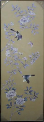 House decoration hand-painted silk painting CHY-058/CHY-059