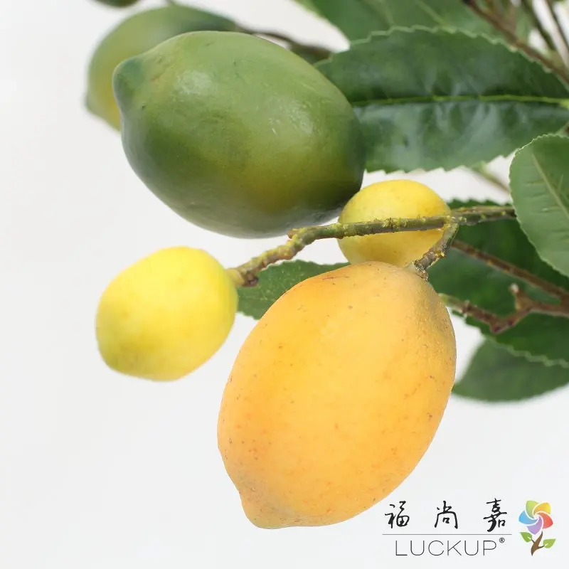 1 قطعة 89 سنتيمتر جميلة البلاستيك الاصطناعي الليمون الفاكهة فرع ديكور حديقة المنزل F447 #6