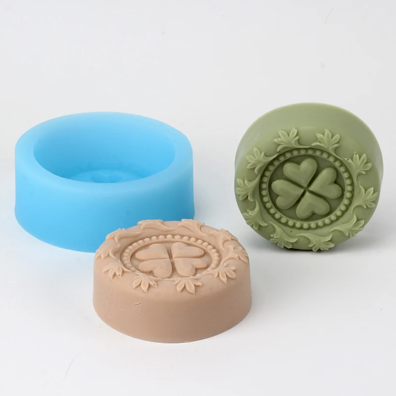 Soap Silicone Mold Round Flower Shaped Handmade Craft Soap Making Mould