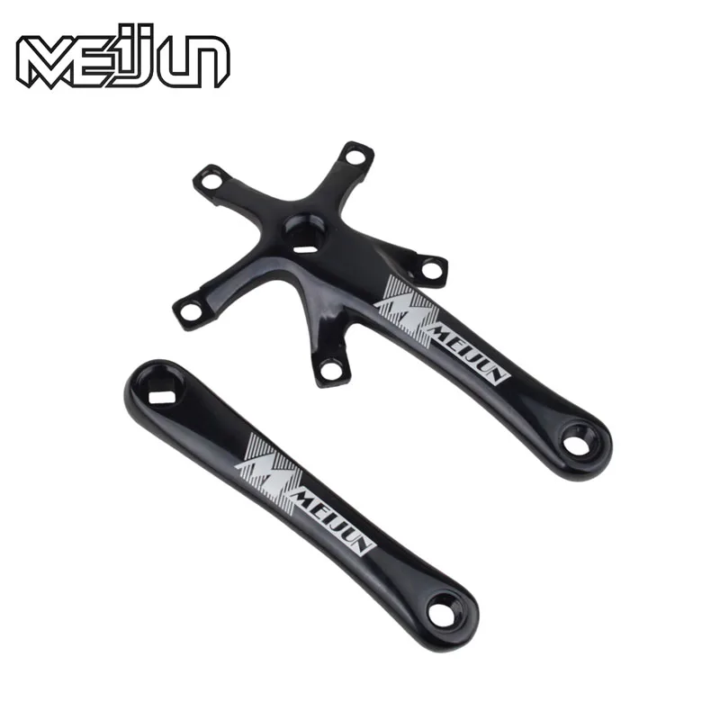 MEIJUN Folding Bike Crankset Ultra-light Square Crank 170MM CNC Aluminum Alloy BMX Bicycle 130BCD Chainwheel Parts Accessory