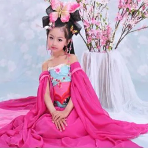 

Die Lian Hua Butterfly Love Flower Photo House Thematic Costume for Kids Girls' Photo Costume Hanfu