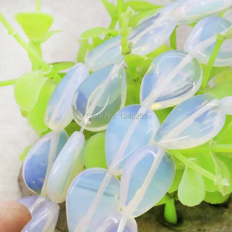 Accessories Sri Lanka Natural Moonstone Water Tears Drop Loose DIY Beads Natural Stone Girl Jewelry making Design 13X18mm 15inch