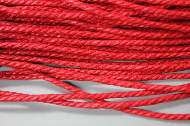 Aaazee 20 Yards 2.5mm Red Hemp Cords Cotton Rope HM18