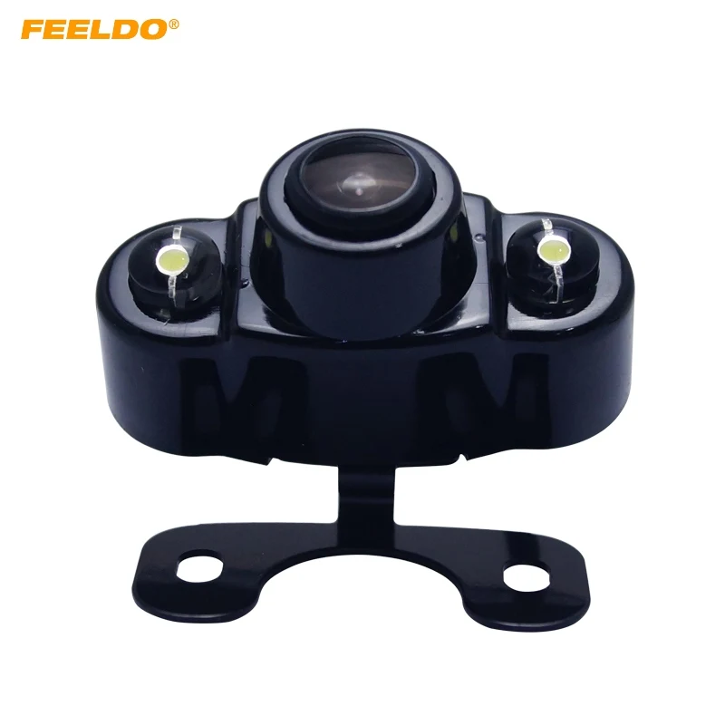 

FEELDO 1Set 12V Auto Car Rear View Camera With LED Lights For Vehicle Reverse System Parking Camera #FD4788